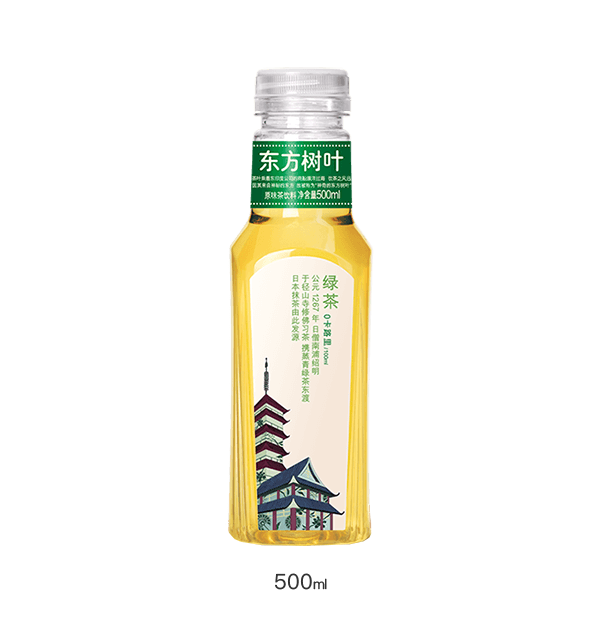 東方樹葉原味茶飲料 綠茶 500ML