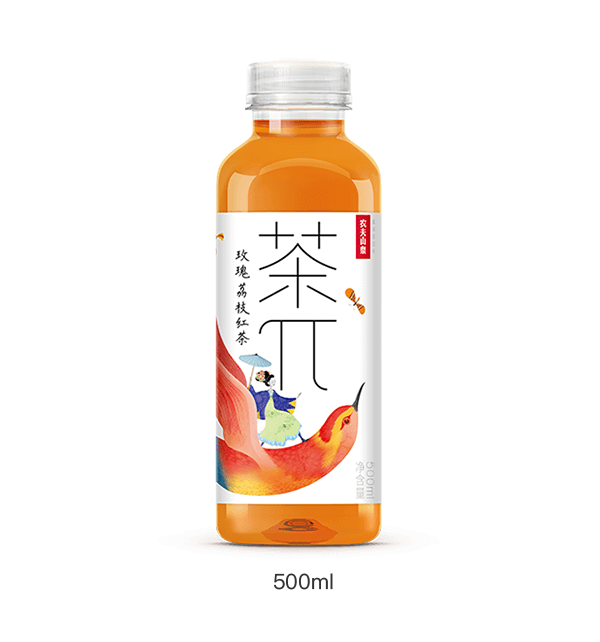 茶π 果味茶飲料 玫瑰荔枝紅茶 500ML