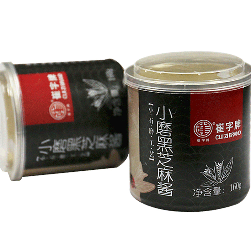 中華老字號崔字牌小磨純黑芝麻醬麻汁涼拌160g